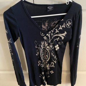 Sledge USA Black V-Neck Shirt (Small)